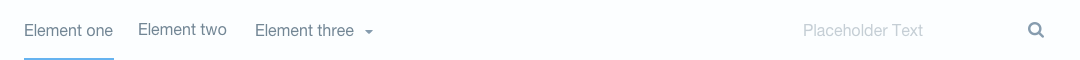 navbar in mobile viewport with some navigation options collpased in a dropdown