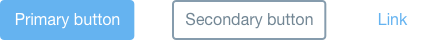 set of three button types in default state