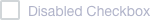 checkbox disable state