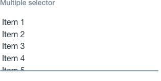multiple selector default state