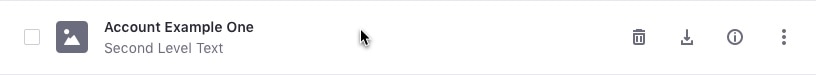 list entry in hover state