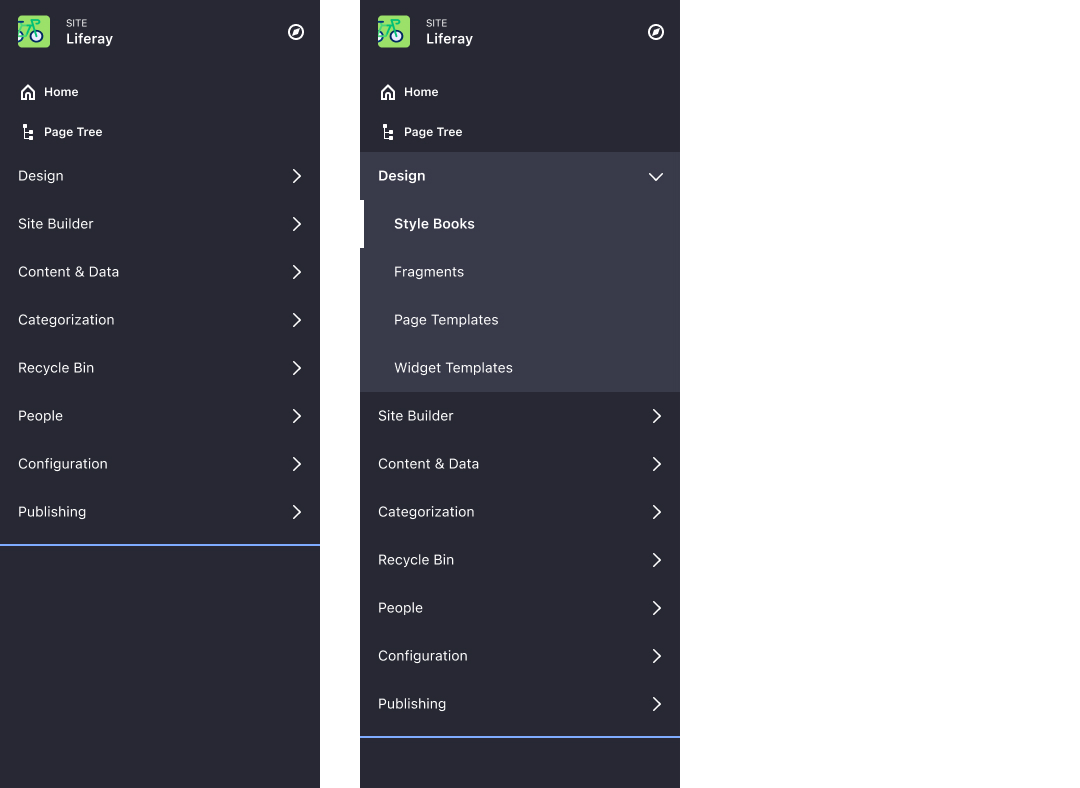 product menu