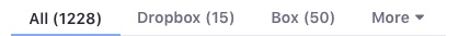 Classic tab with rounded corners at top corners