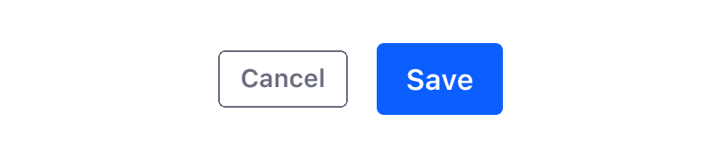 two buttons of different height in a row