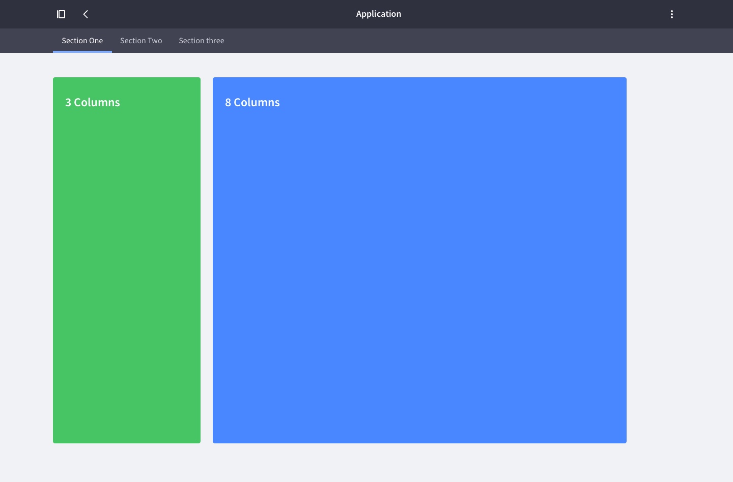 layout sidebar and box 8 columns, 1440px width screen