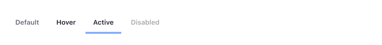 navigation bar with four entries, first one selected